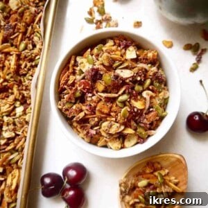 Fresh Cherry Grain-free Granola {Paleo, GF} | Perchance to Cook