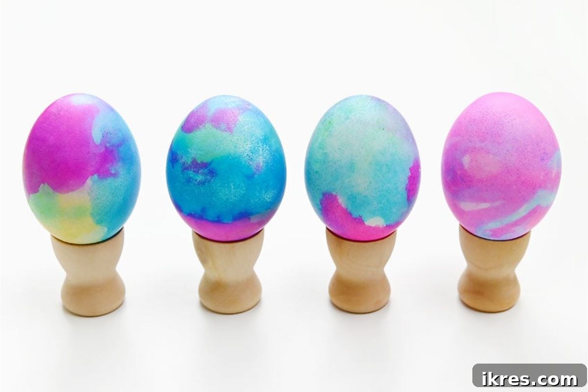 Exciting Fizzy Easter Eggs bubbling with colorful designs, combining craft and science.