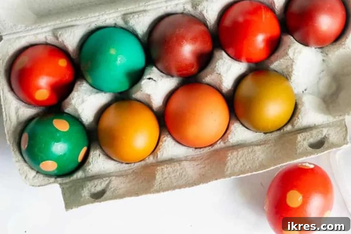 Beautifully Coloured Brown Eggs, dyed in subtle pastel shades.