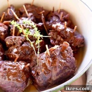 Beef Roulade with Bacon, Onion, and Thyme, a hearty Eastern European dish.