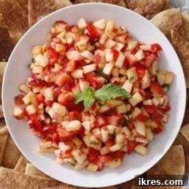 Fresh Apple Salsa with Strawberries