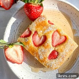 Strawberry Sheet Pan Pancakes