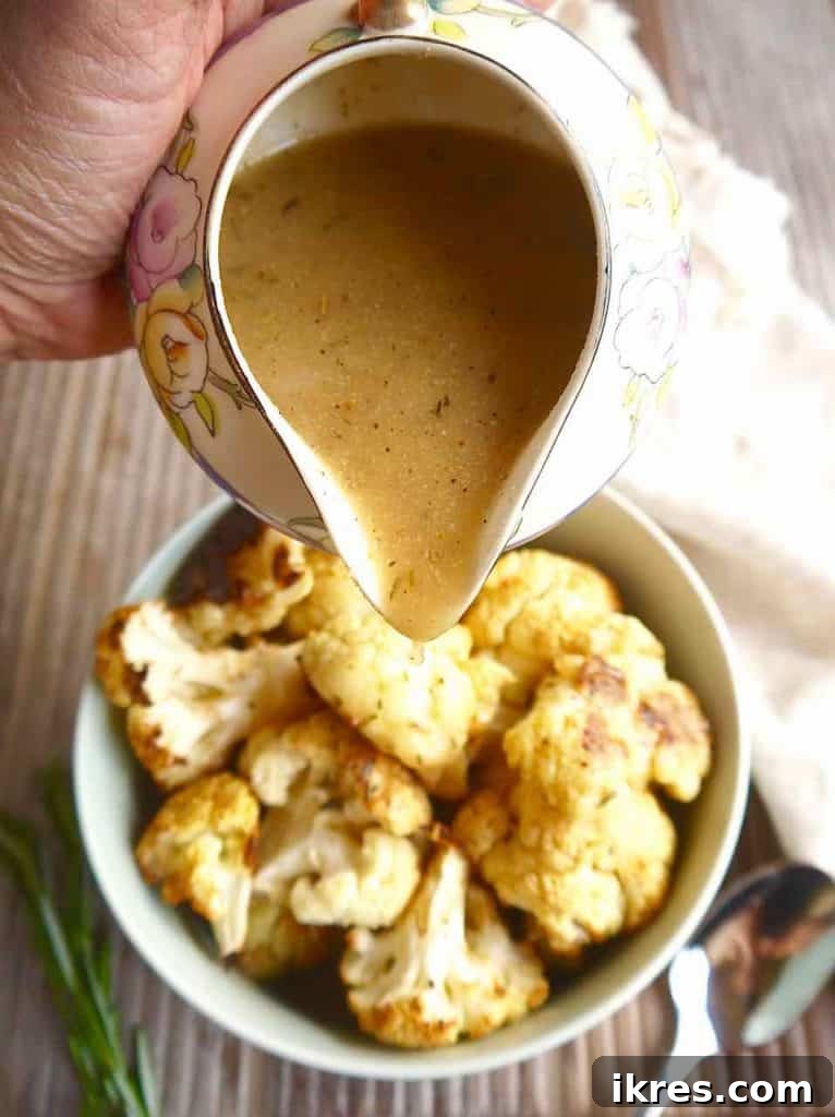 Wholesome Paleo Gluten Free Bone Broth Gravy 8 Serving of Bone Broth Gravy with roast vegetables