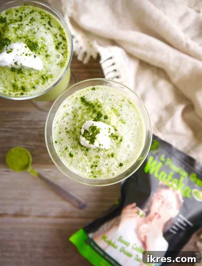 Wholesome Frozen Dairy-Free Matcha Delight 3 Refreshing Frozen Dairy-free Matcha Latte - Perfect for a Healthy Treat