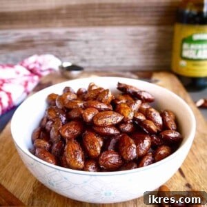Gingerbread Roasted Almonds (Paleo, GF) | Perchance to Cook, www.perchancetocook.com