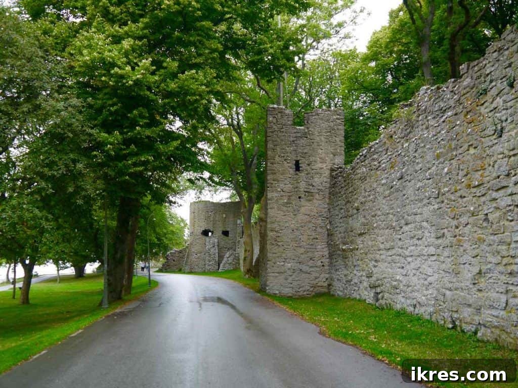Picturesque street scene in Visby