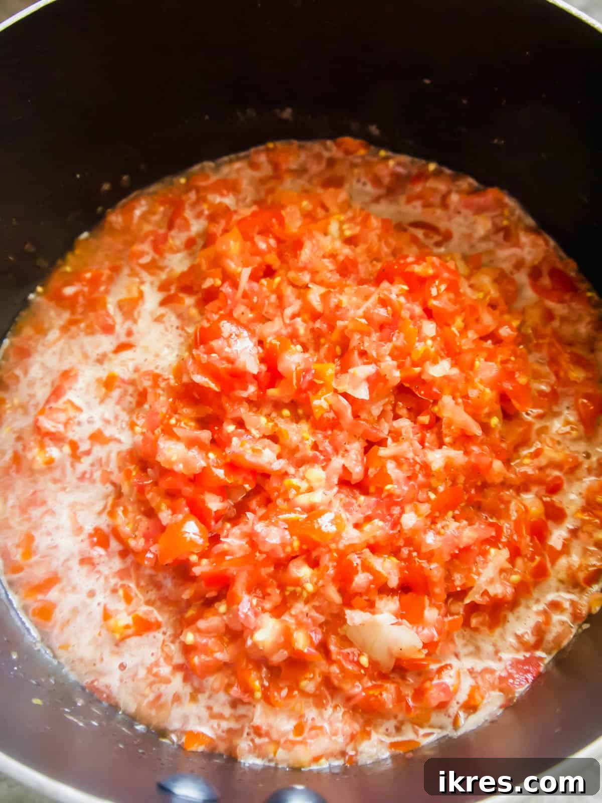 Paleo Smoky Bacon Tomato Spread 5 Step 2: Combining ingredients for Paleo Tomato Bacon Jam