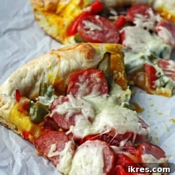 Supreme Pizza Perfection 7 Slices of Supreme Pizza on parchment paper