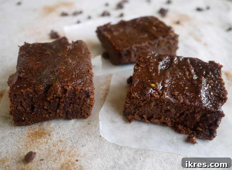 Fudgy Paleo Brownies (GF)--SO good, with the secret ingredient of avocado! | Perchance to Cook