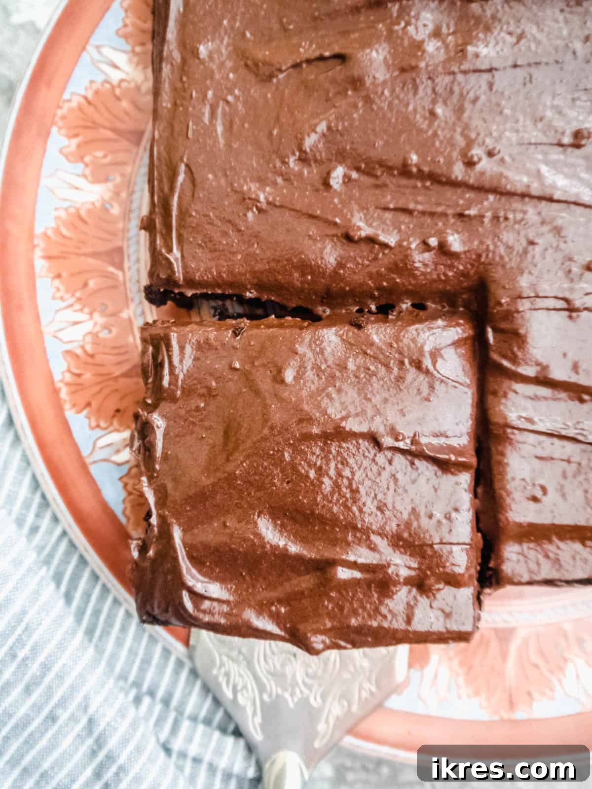 Paleo One Bowl Chocolate Fudge Cake Dairy Free Gluten Free 4 Close-up of Paleo Chocolate Cake Texture