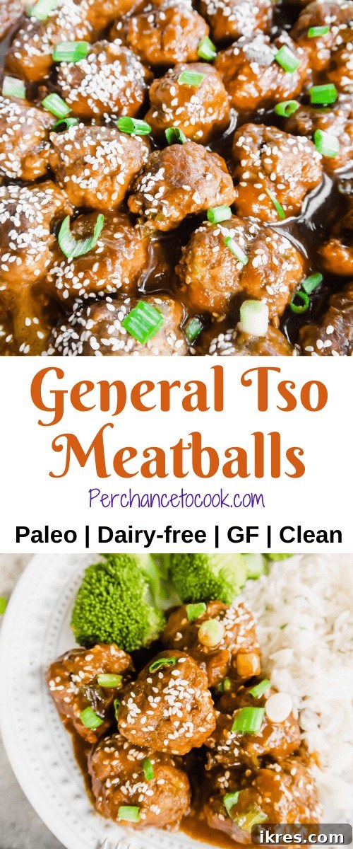 Spicy Sweet Paleo Tso Meatballs 8 General Tso Meatballs (Paleo, GF) | Perchance to Cook, www.perchancetocook.com
