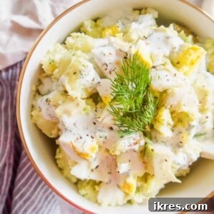 Dill Ranch Potato Salad with Avocado and Eggs