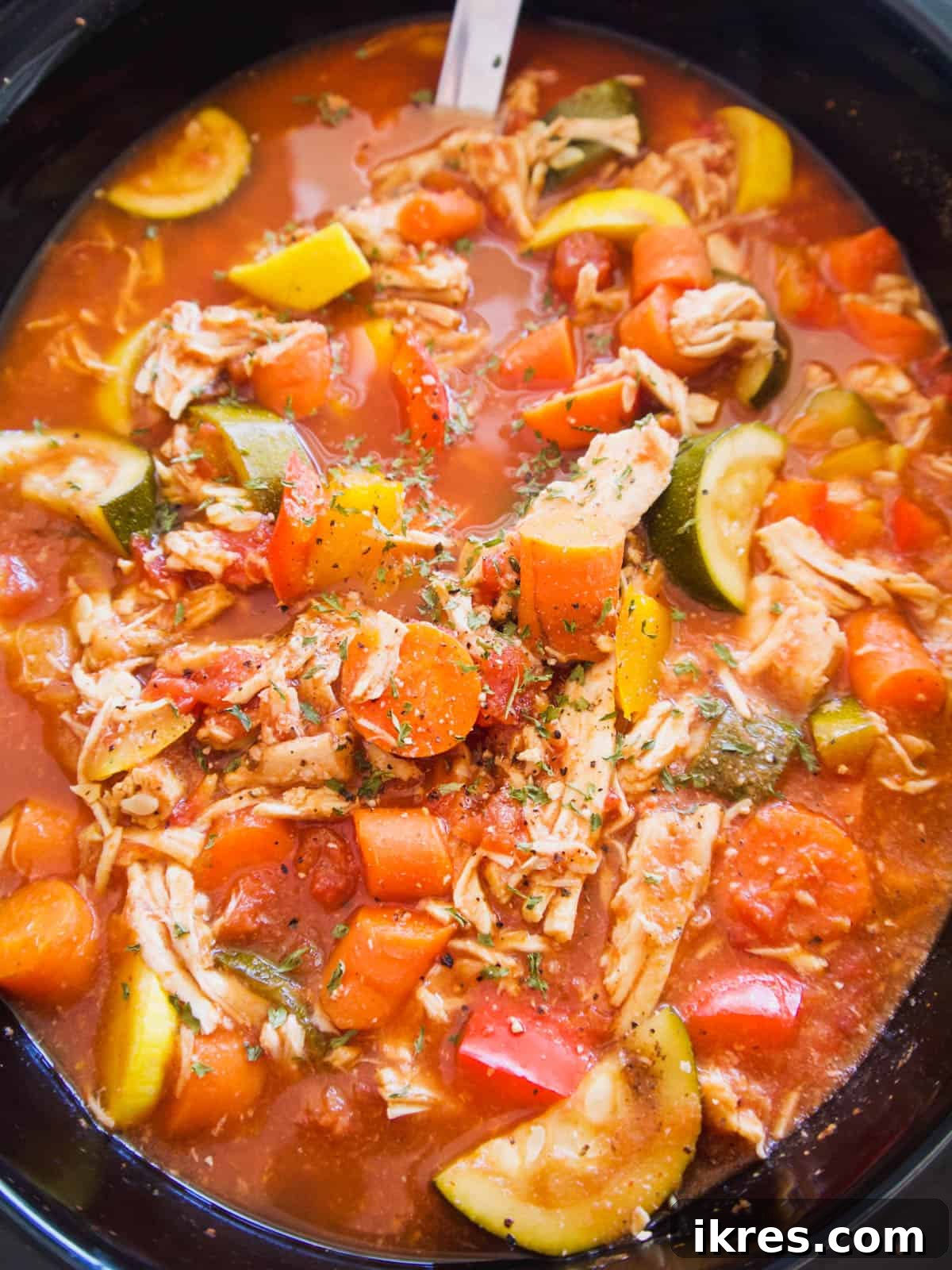 Hearty Slow Cooker Chicken and Veggie Chili 4 Slow Cooker Shredded Chicken and Vegetable Chili | The chicken breast halves are ready for the slow cooker, showing the importance of proper preparation before cooking.