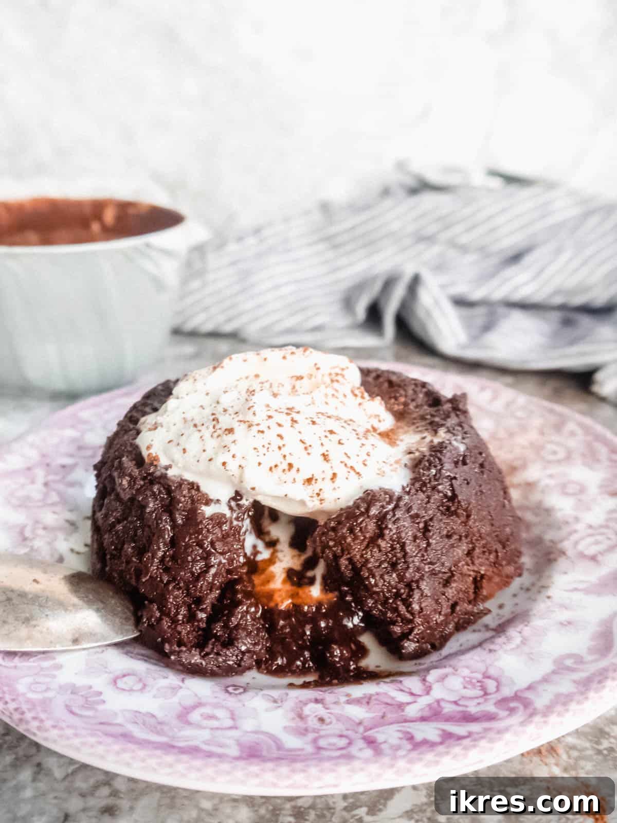 Dairy-free Chocolate Molten Lava Cakes | Perchance to Cook