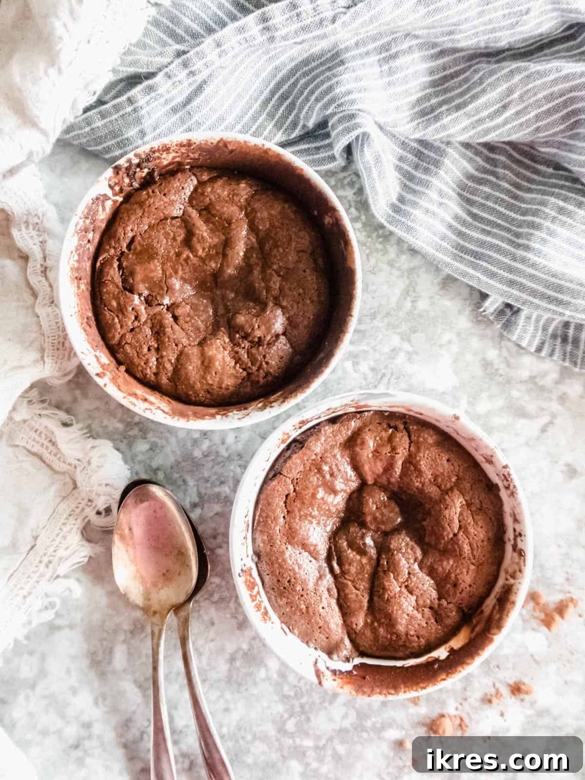 Dairy-free Chocolate Molten Lava Cakes | Perchance to Cook
