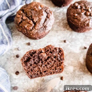 Paleo Chocolate Banana Muffins (Dairy-free, Gluten-free)