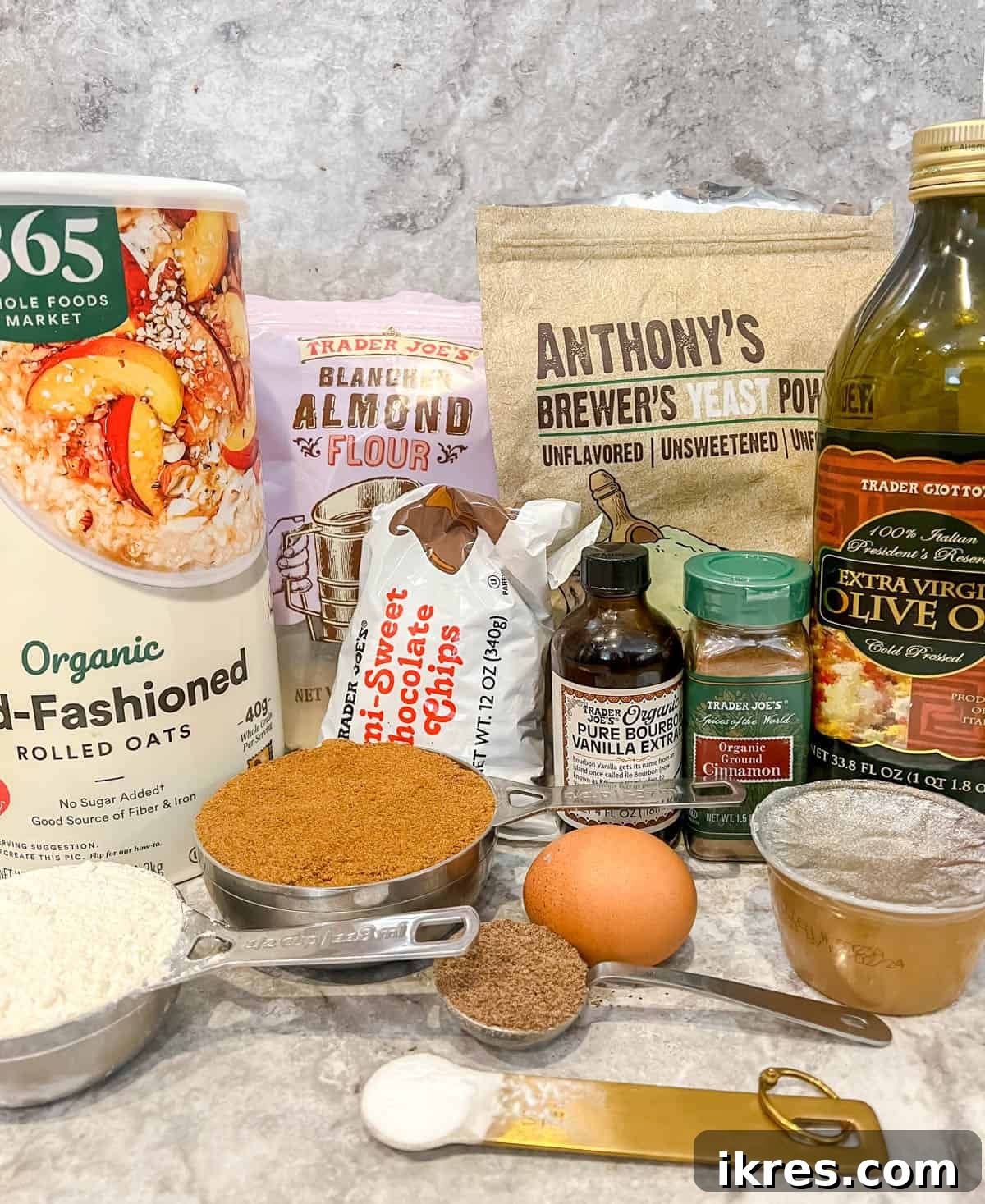 Ultimate Vegan Lactation Treats 4 Ingredients needed to make dairy free lactation cookies.