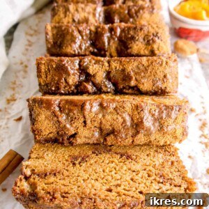 Wholesome Paleo Cinnamon Swirl Pumpkin Banana Bread 8 Paleo pumpkin banana bread recipe with swirls of cinnamon and coconut sugar.