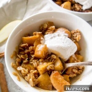 Gluten-free Dairy-free Apple Crisp | Perchance to Cook, www.perchancetocook.com