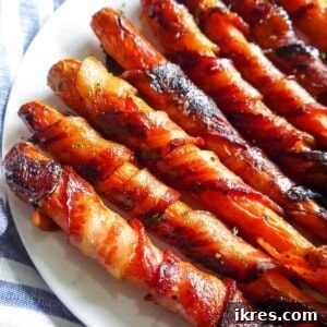 Maple Bacon Wrapped Carrots (Paleo, Gluten-free) | Perchance to Cook