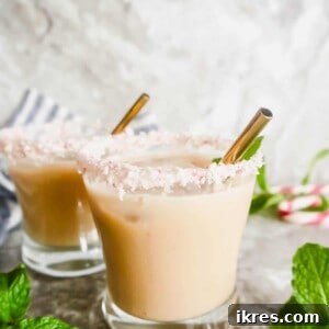 Dairy-free Peppermint White Russian | Perchance to Cook, www.perchancetocook.com