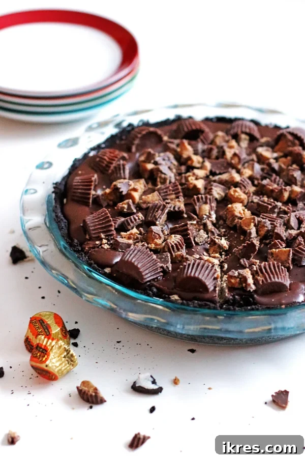 Ultimate Chocolate Peanut Butter Indulgence 3 Chocolate Peanut Butter Cup Pie