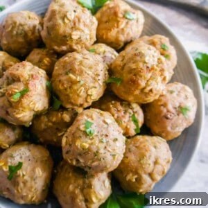 Ground Turkey Meatballs with Oats (Gluten-free, Dairy-free) | Perchance to Cook