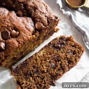 Decadent Espresso Chocolate Chip Banana Bread Paleo Gluten Free Dairy Free 12 Espresso Chocolate Chip Banana Bread | Perchance to Cook, www.perchancetocook.com