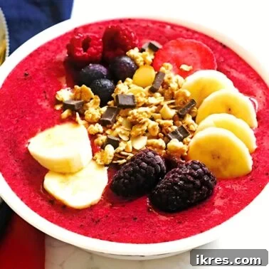 This recipe for Berry Banana Smoothie Bowl is a great breakfast or snack recipe. The recipe can be found at Jeannie's Tried and True Recipes.