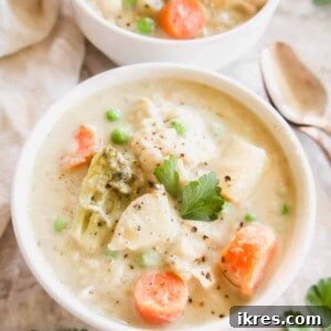 Comforting Slow Cooker Chicken Pot Pie Soup Whole30 Paleo Dairy Free 9 Slow Cooker Healthy Chicken Pot Pie Soup (Whole30, Paleo, Dairy-free) | Perchance to Cook
