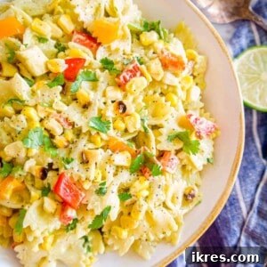 Dairy-free Mexican Street Corn Pasta Salad | Perchance to Cook, www.perchancetocook.com