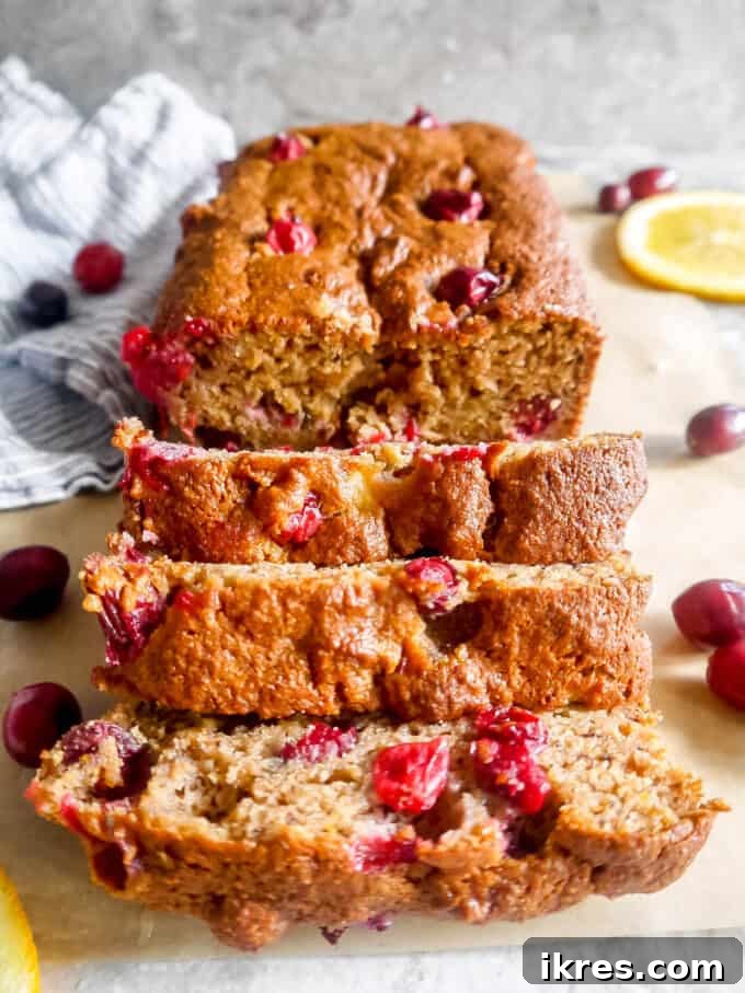 Wholesome Cranberry Orange Banana Loaf Dairy Free Gluten Free 5 Healthy Cranberry Orange Banana Bread baking