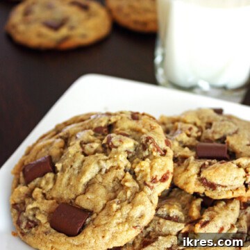 Perfectly baked Peanut Butter Chocolate Chip Cookies