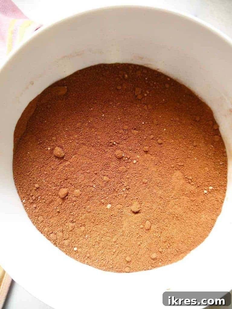 Paleo German Chocolate Cake Gluten and Dairy Free 6 Step 3: Mixing dry ingredients for cake