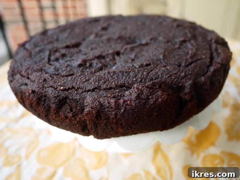 Paleo German Chocolate Cake Gluten and Dairy Free 8 Step 5: Baking and cooling the cake