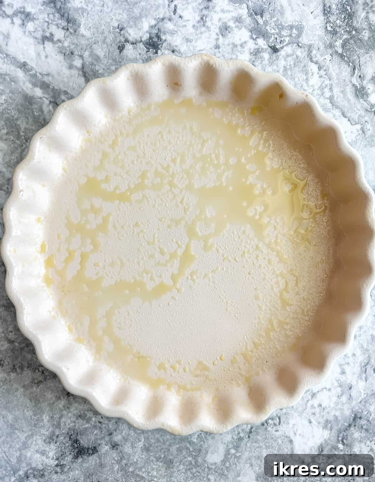 No-Fuss Apricot Tart with Premade Pastry 4 A tart pan, lightly greased with olive oil spray, ready for the crust.