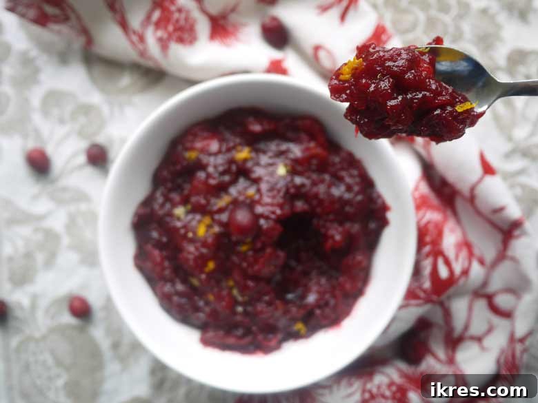 Wholesome Paleo Cranberry Sauce and Five Thanksgiving Sides for a Healthy Holiday Meal 3 Paleo cranberry sauce with citrus zest, perfect for holiday meals