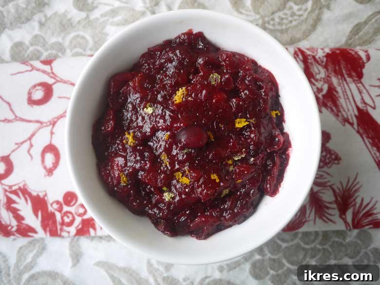 Wholesome Paleo Cranberry Sauce and Five Thanksgiving Sides for a Healthy Holiday Meal 6 Delicious, thick, and healthy cranberry sauce ready for serving