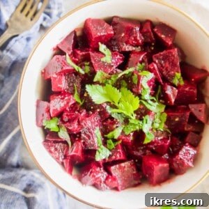French Beet Salad with Mustard Vinaigrette (Paleo, Dairy-free, Gluten-Free)