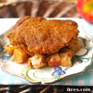Paleo Apple Cobbler with Ginger Cookie Topping