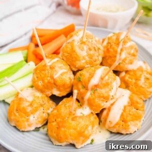 Healthy Buffalo Turkey Meatballs (Paleo, Whole30, GF)