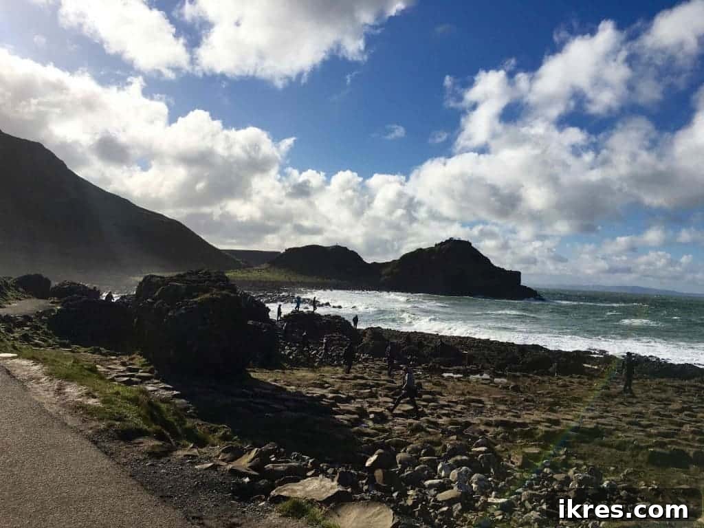 The Nook pub with stunning views of the Antrim Coast and cliffs, offering warm hospitality. Photo by Perchance to Cook.