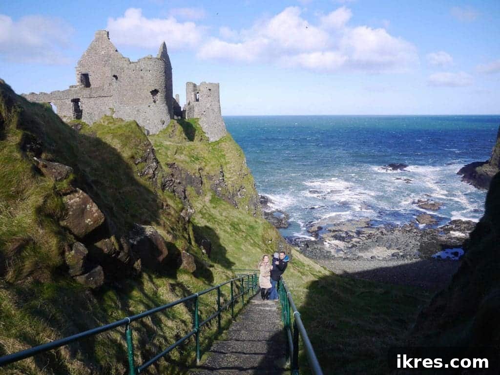 Stunning coastal views along the Antrim Coast in Northern Ireland, showcasing its rugged charm. Photo by Perchance to Cook.