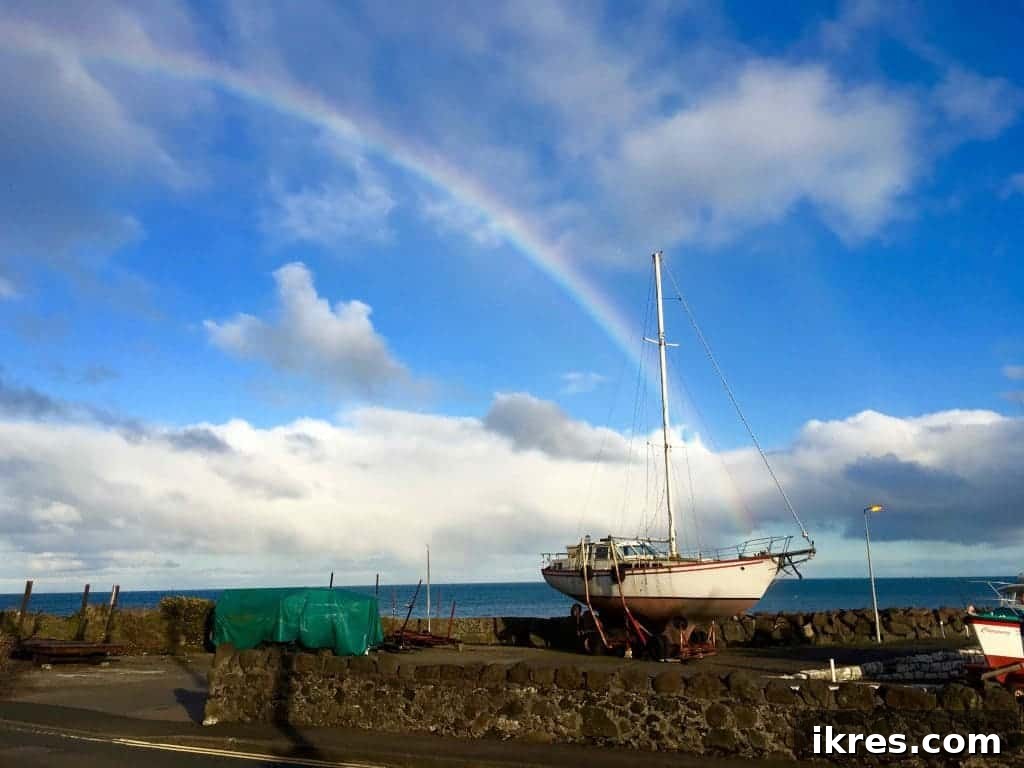 A serene view of the harbor in Glenarm, another beautiful town on the Antrim Coast. Photo by Perchance to Cook.