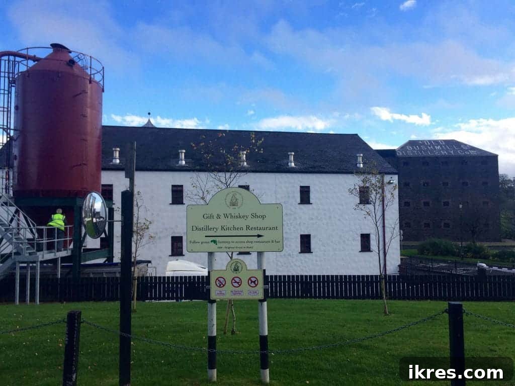 Inside the historic Old Bushmills Distillery in Northern Ireland, showcasing its rich legacy. Photo by Perchance to Cook.