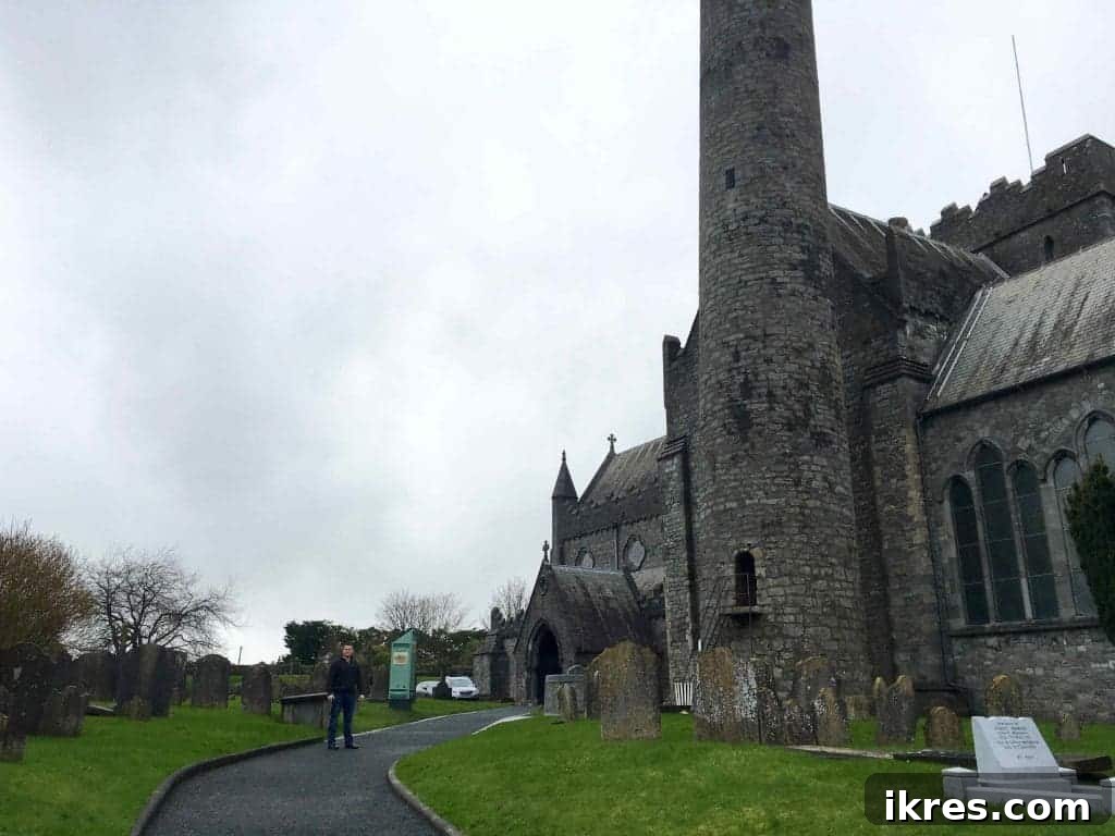 Southeast Ireland's Treasures: Kilkenny, Cashel, Durrow, and Wedding Memories 12 Close-up of ancient stone carvings in a Kilkenny churchyard