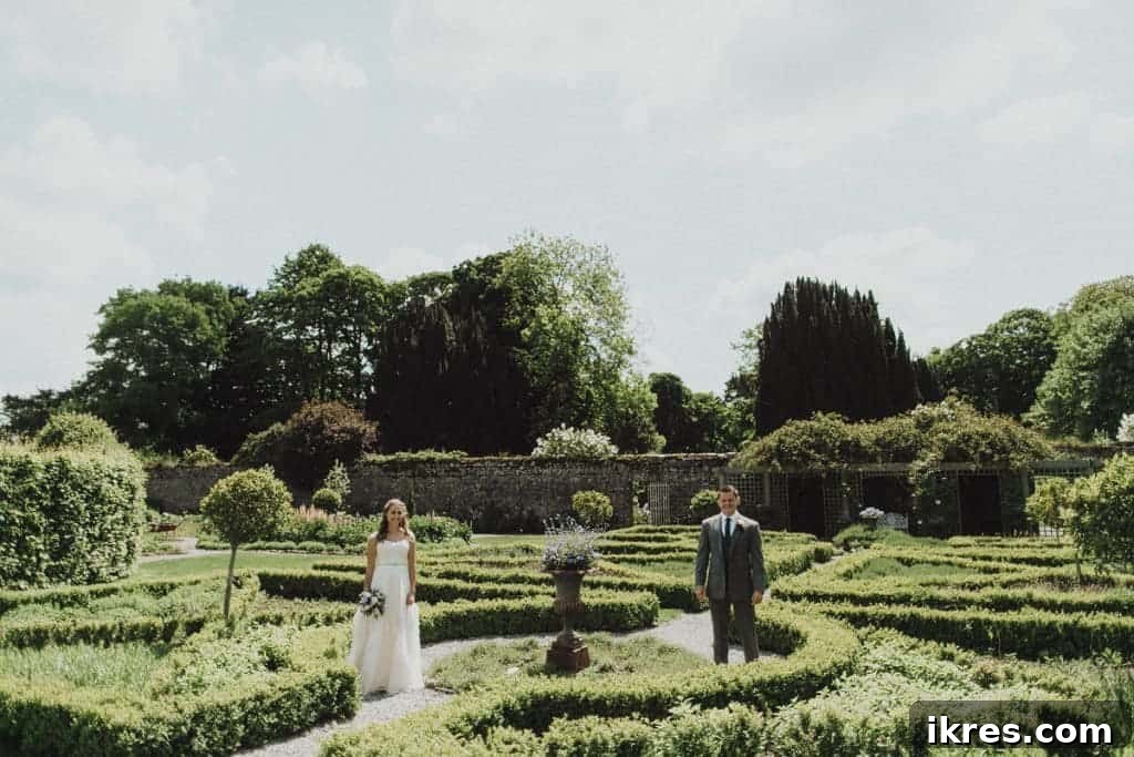 Southeast Ireland's Treasures: Kilkenny, Cashel, Durrow, and Wedding Memories 46 Detailed shot of wedding decor and floral arrangements at Castle Durrow