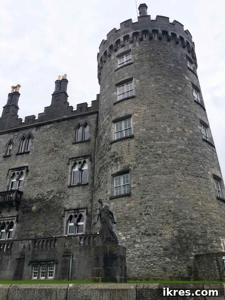 Southeast Ireland's Treasures: Kilkenny, Cashel, Durrow, and Wedding Memories 10 Architectural details of Kilkenny Castle, highlighting its grandeur