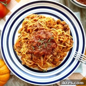 Paleo Pumpkin Meat Sauce Ragu, a velvety rich authentic Fall sauce with seasoning that is ON POINT. |Perchance To Cook, www.perchancetocook.com