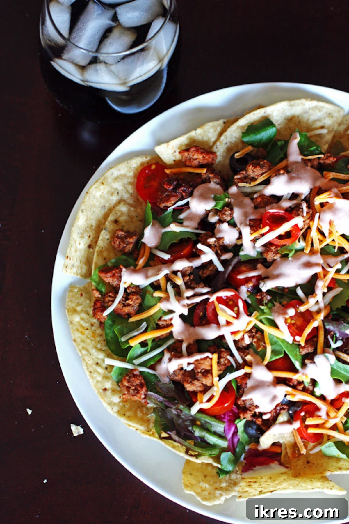 Easy Taco Salad with all the fresh toppings